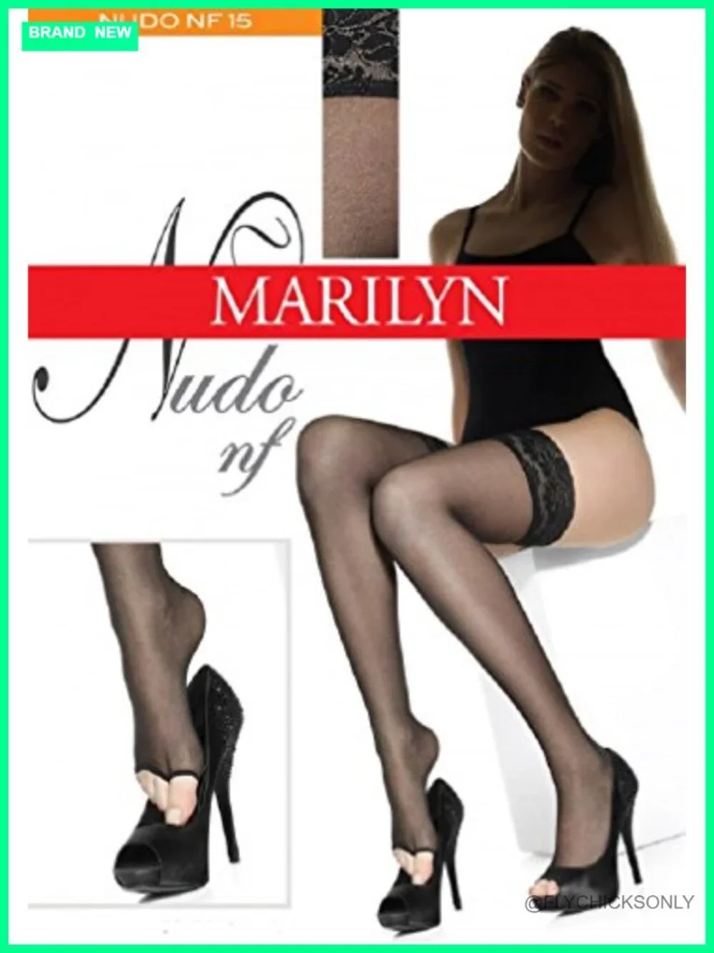 Open Toe Lace Top Thigh High Stockings - Sheer Hold Ups